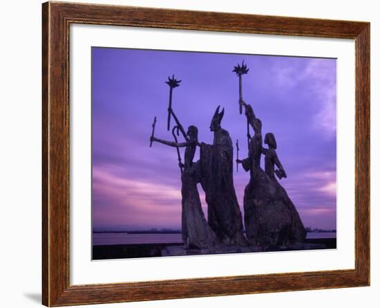 Bogativa Statue, San Juan, Puerto Rico-Greg Johnston-Framed Photographic Print