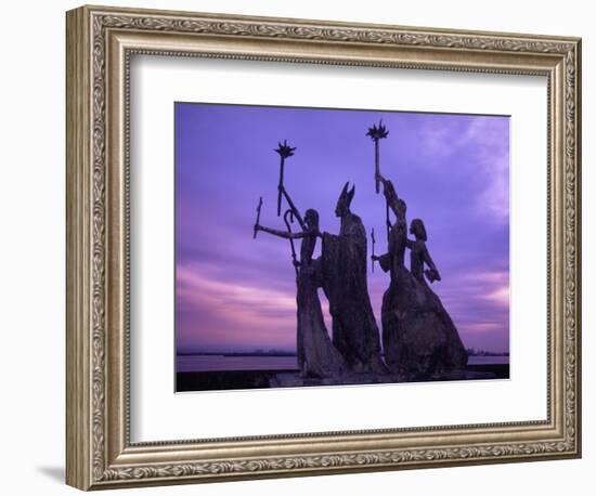 Bogativa Statue, San Juan, Puerto Rico-Greg Johnston-Framed Photographic Print