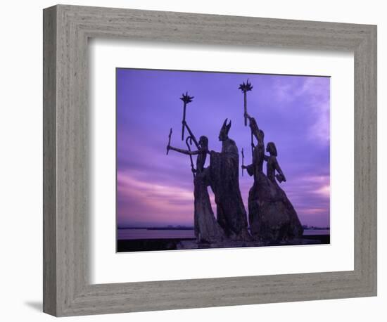 Bogativa Statue, San Juan, Puerto Rico-Greg Johnston-Framed Photographic Print