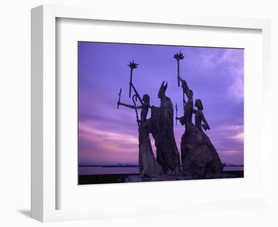 Bogativa Statue, San Juan, Puerto Rico-Greg Johnston-Framed Photographic Print