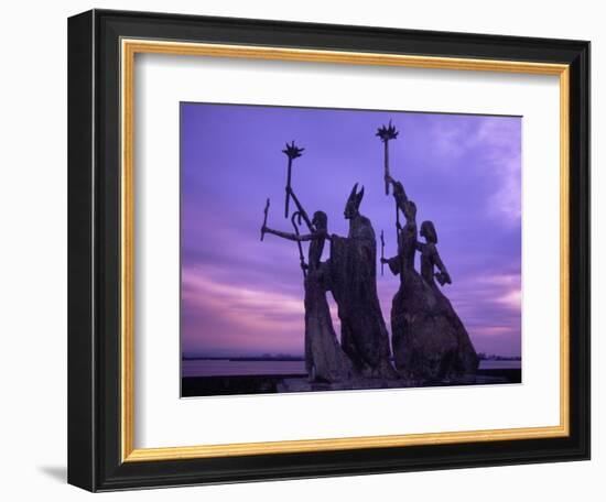 Bogativa Statue, San Juan, Puerto Rico-Greg Johnston-Framed Photographic Print