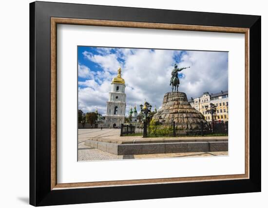 Bogdan Khmelnitsky Statue, Sofiskaya Square in Kiev (Kyiv) Capital of the Ukraine, Europe-Michael Runkel-Framed Photographic Print