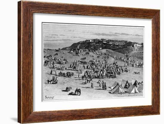 Boghari Village and Market, C1890-Charles Barbant-Framed Giclee Print