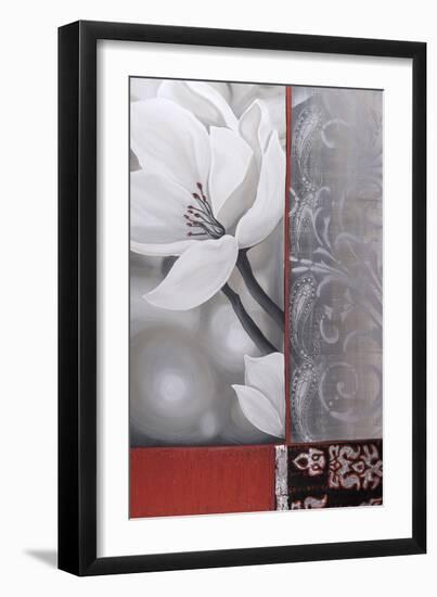 Bohemia Flora White-Jasmin Zara Copley-Framed Giclee Print