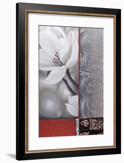 Bohemia Flora White-Jasmin Zara Copley-Framed Giclee Print