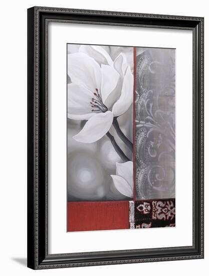 Bohemia Flora White-Jasmin Zara Copley-Framed Giclee Print