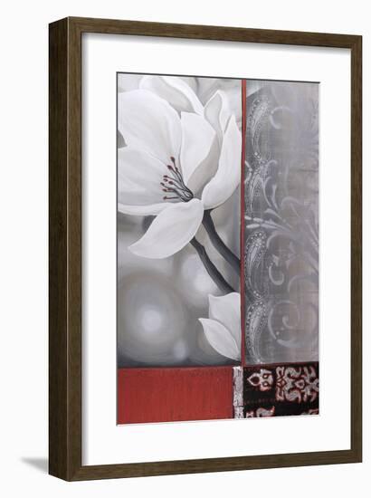 Bohemia Flora White-Jasmin Zara Copley-Framed Giclee Print