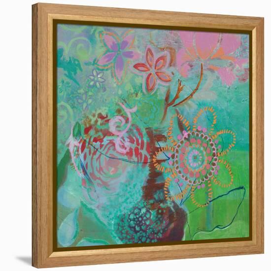 Bohemian Blooms-Jeanne Wassenaar-Framed Stretched Canvas