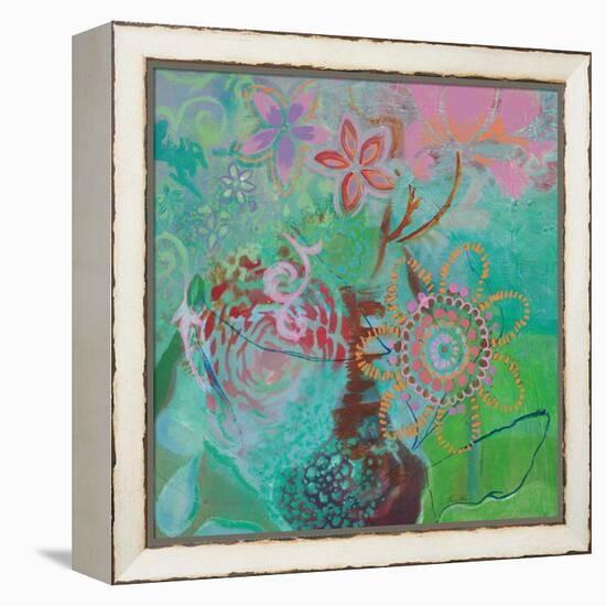 Bohemian Blooms-Jeanne Wassenaar-Framed Stretched Canvas