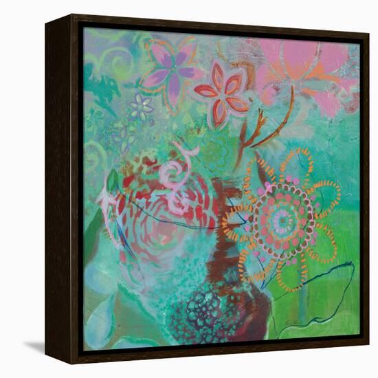 Bohemian Blooms-Jeanne Wassenaar-Framed Stretched Canvas