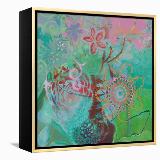 Bohemian Blooms-Jeanne Wassenaar-Framed Stretched Canvas