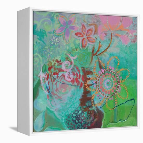 Bohemian Blooms-Jeanne Wassenaar-Framed Stretched Canvas