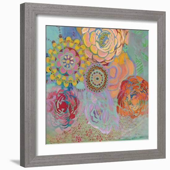 Bohemian Blossoms-Jeanne Wassenaar-Framed Art Print