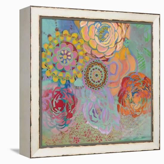 Bohemian Blossoms-Jeanne Wassenaar-Framed Stretched Canvas