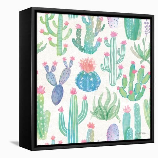 Bohemian Cactus Step 01A-Mary Urban-Framed Stretched Canvas