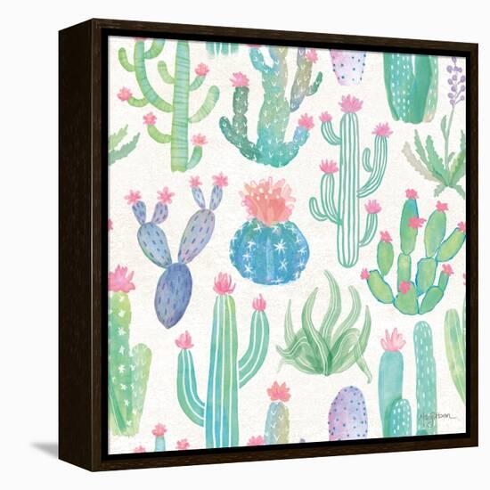 Bohemian Cactus Step 01A-Mary Urban-Framed Stretched Canvas