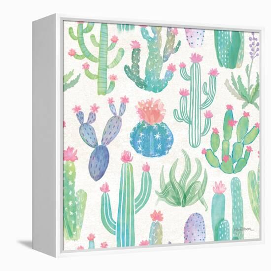 Bohemian Cactus Step 01A-Mary Urban-Framed Stretched Canvas