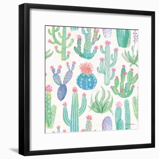 Bohemian Cactus Step 01A-Mary Urban-Framed Art Print