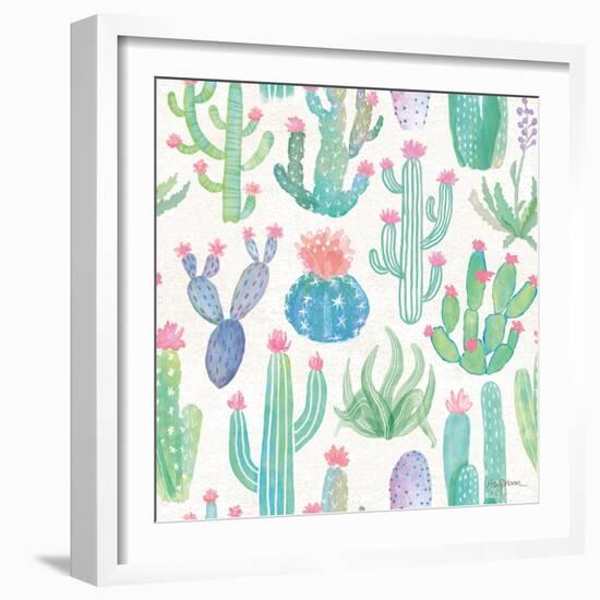 Bohemian Cactus Step 01A-Mary Urban-Framed Art Print