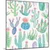 Bohemian Cactus Step 01A-Mary Urban-Mounted Art Print