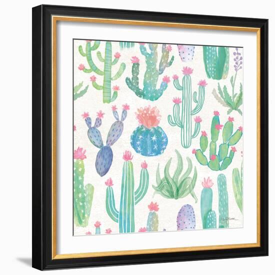 Bohemian Cactus Step 01A-Mary Urban-Framed Art Print