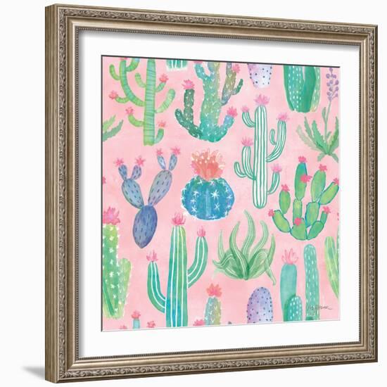 Bohemian Cactus Step 01B-Mary Urban-Framed Art Print