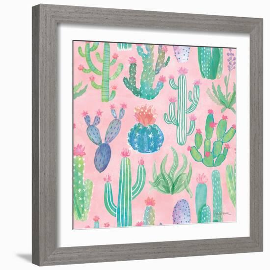 Bohemian Cactus Step 01B-Mary Urban-Framed Art Print