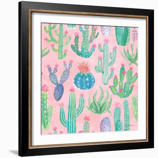 Bohemian Cactus Step 01B-Mary Urban-Framed Art Print