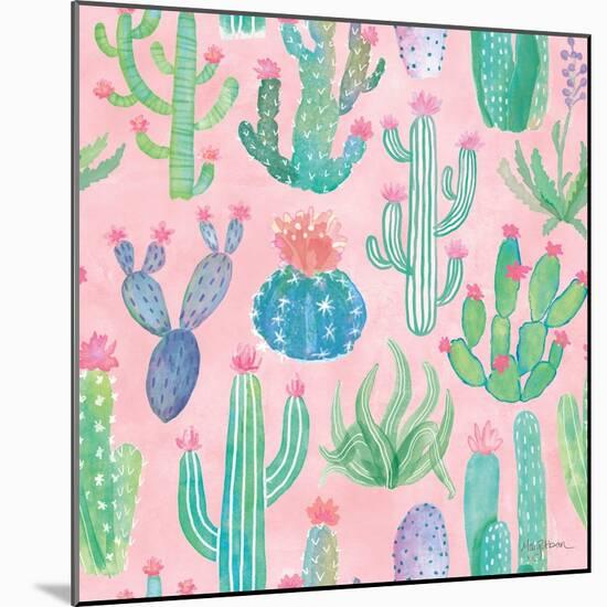 Bohemian Cactus Step 01B-Mary Urban-Mounted Art Print