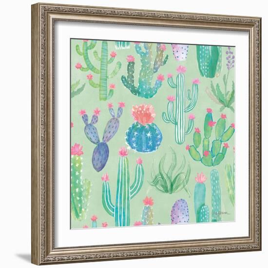 Bohemian Cactus Step 01C-Mary Urban-Framed Art Print