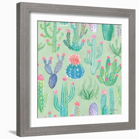 Bohemian Cactus Step 01C-Mary Urban-Framed Art Print