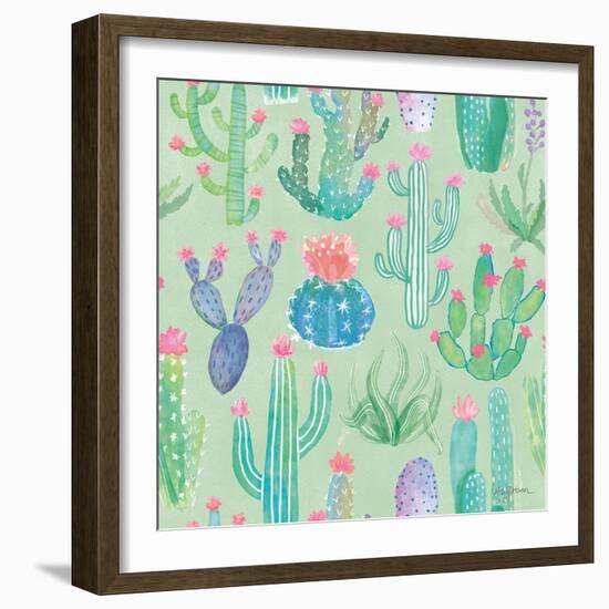 Bohemian Cactus Step 01C-Mary Urban-Framed Art Print