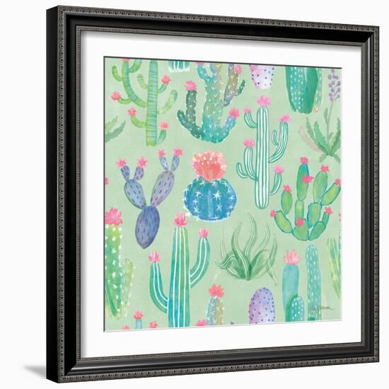 Bohemian Cactus Step 01C-Mary Urban-Framed Art Print