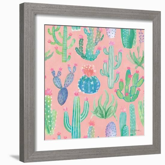 Bohemian Cactus Step 01D-Mary Urban-Framed Art Print