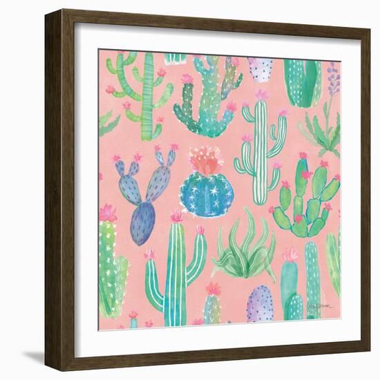 Bohemian Cactus Step 01D-Mary Urban-Framed Art Print