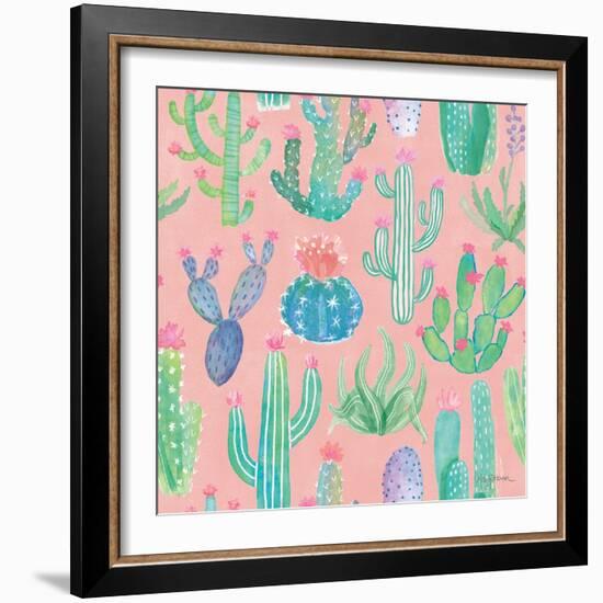 Bohemian Cactus Step 01D-Mary Urban-Framed Art Print