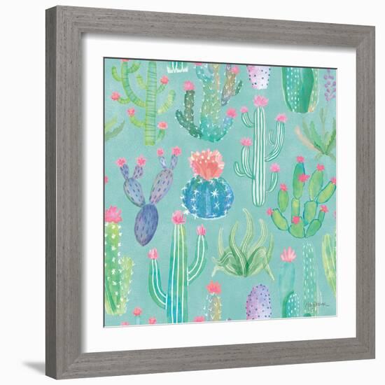 Bohemian Cactus Step 01E-Mary Urban-Framed Art Print