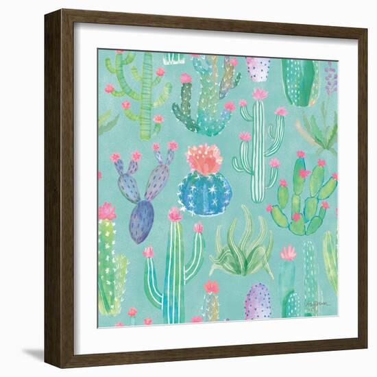 Bohemian Cactus Step 01E-Mary Urban-Framed Art Print