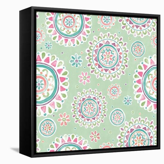 Bohemian Cactus Step 03C-Mary Urban-Framed Stretched Canvas