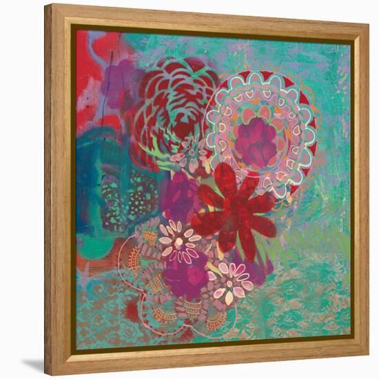 Bohemian Flowers-Jeanne Wassenaar-Framed Stretched Canvas