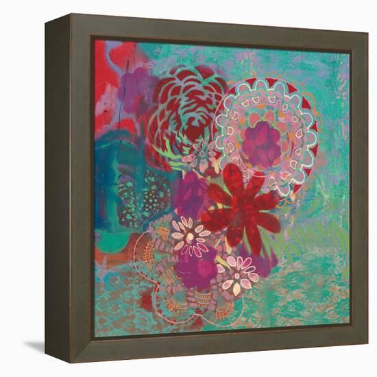 Bohemian Flowers-Jeanne Wassenaar-Framed Stretched Canvas