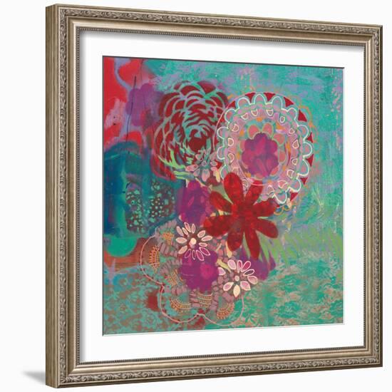 Bohemian Flowers-Jeanne Wassenaar-Framed Art Print