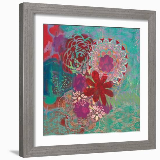 Bohemian Flowers-Jeanne Wassenaar-Framed Art Print