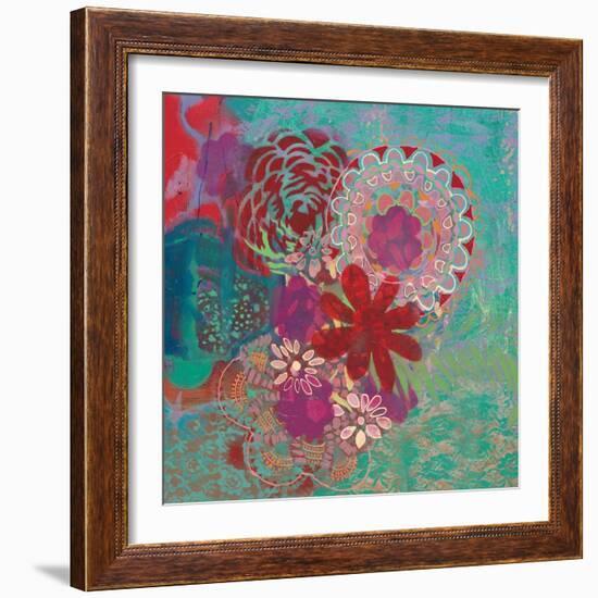 Bohemian Flowers-Jeanne Wassenaar-Framed Art Print