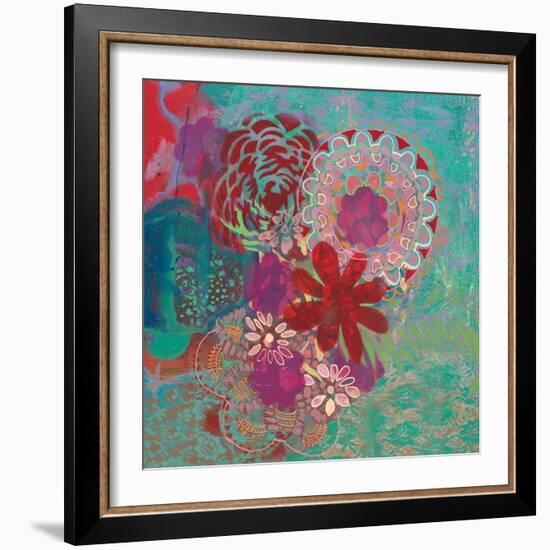 Bohemian Flowers-Jeanne Wassenaar-Framed Art Print