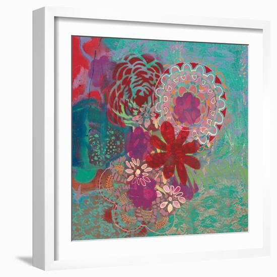 Bohemian Flowers-Jeanne Wassenaar-Framed Art Print