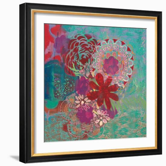 Bohemian Flowers-Jeanne Wassenaar-Framed Art Print