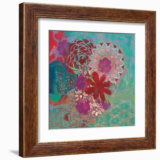 Bohemian Flowers-Jeanne Wassenaar-Framed Art Print