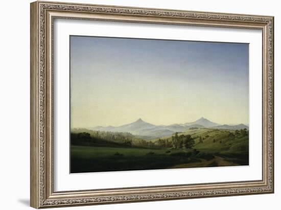 Bohemian Landscape-Caspar David Friedrich-Framed Giclee Print