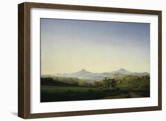 Bohemian Landscape-Caspar David Friedrich-Framed Giclee Print